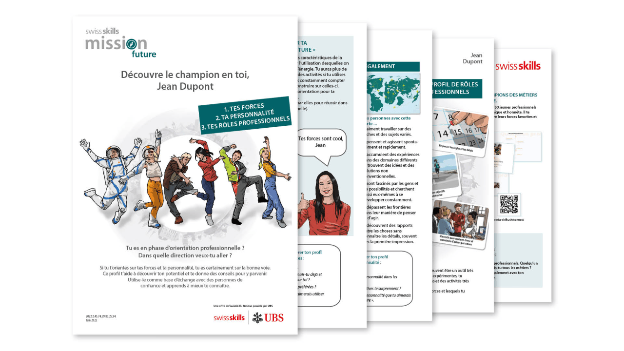 Profil des forces SwissSkills Mission Future de Jean Dupont